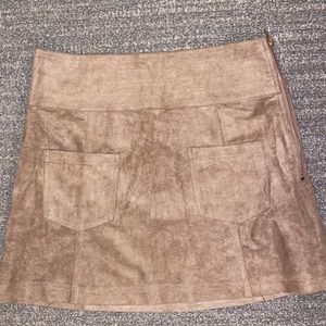 Suede skirt